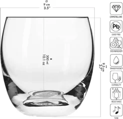 KROSNO Elite Whiskygläser, 6er-Set, 300 Ml -Küchenbedarf Laden 3106479f4e5ac8fff7d2d872a7771a04