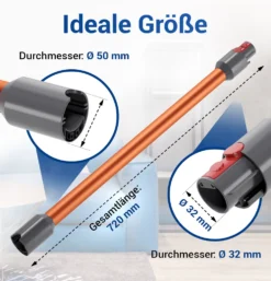Staubsaugerrohr Teleskopstange Passend Wie Dyson 967477-08 Verlängerungsrohr Rohr Für Staubsauger -Küchenbedarf Laden 33c002ae29c4815d600262deee666300