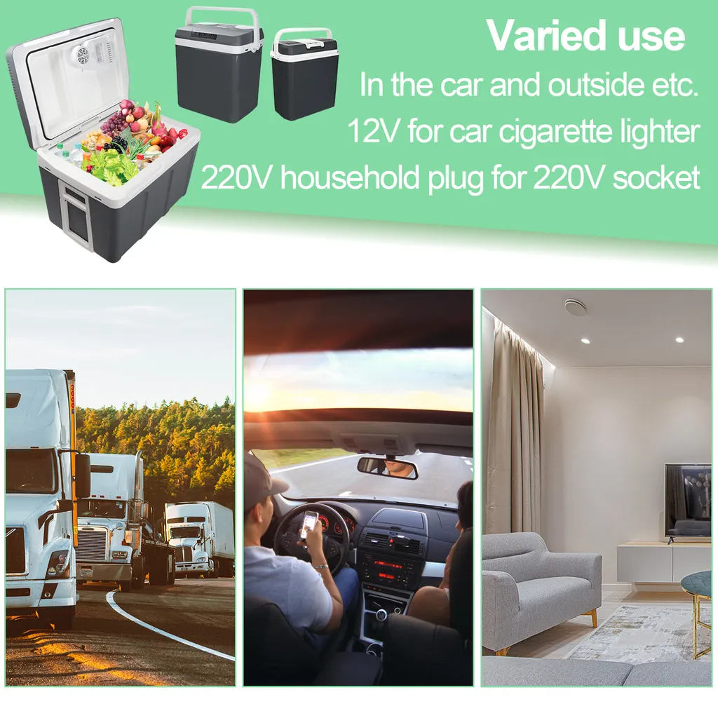 EINFEBEN Kuehlbox Tragbare 32 Liter, Thermo-Elektrische Kuehlbox, Wärmen Und Kühlen Mini-Kuehlschrank 12 Volt Und 230 Volt, ECO-Modus, Mit Tragegriff, Für Auto, Innenraum, Camping Kühlboxen 7 EINFEBEN Kuehlbox Tragbare 32 Liter, Thermo-Elektrische Kuehlbox, Wärmen Und Kühlen Mini-Kuehlschrank 12 Volt Und 230 Volt, ECO-Modus, Mit Tragegriff, Für Auto, Innenraum, Camping Kühlboxen – Bild 5