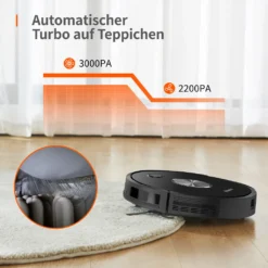 Ultenic D5s Pro 3-In-1 Staubsauger Roboter WLAN Saugroboter 3000 PA Staubsauger Roboter Für Tierhaare Saugroboter Appsteuerung Alexa Google Home -Küchenbedarf Laden 3626c539ca1bbd63217477b41b42fa3c
