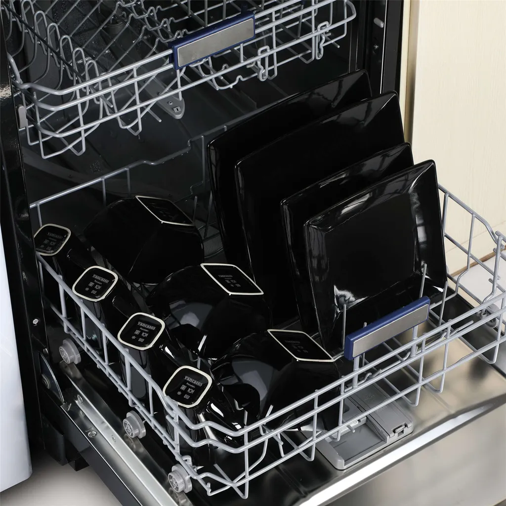 Vancasso Tafelservice »SOHO« 16-tlg. Porzellan Teller Set, Kombiservice Tafelset Mit Kaffeetassen, Müslischalen, Schwarz 8 Vancasso Tafelservice »SOHO« 16-tlg. Porzellan Teller Set, Kombiservice Tafelset Mit Kaffeetassen, Müslischalen, Schwarz – Bild 6