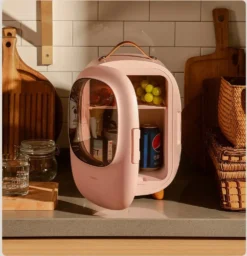 Baseus Mini Beauty Kühlschrank Für Kosmetik Reisekühlschrank Mit Heizung 8l 220V EU / 12V Weiß -Küchenbedarf Laden 36799b8256a114aefaae0b8288cdcc1c