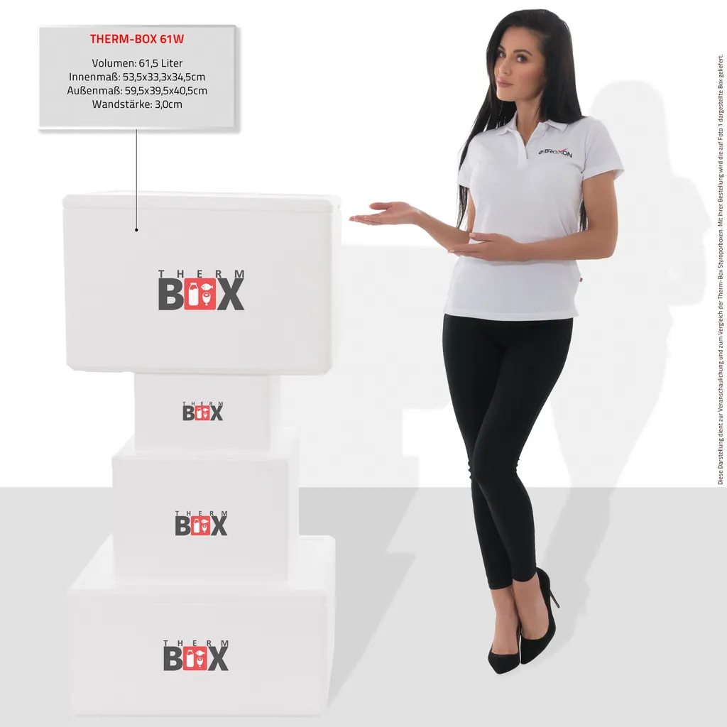 Styroporbox 61W | Wand: 3,0cm | Volumen: 61,5L | Innenmaß:53x33x34cm | Weiß Isolierbox Thermobox Kühlbox Warmhaltebox 6 Styroporbox 61W | Wand: 3,0cm | Volumen: 61,5L | Innenmaß:53x33x34cm | Weiß Isolierbox Thermobox Kühlbox Warmhaltebox – Bild 4