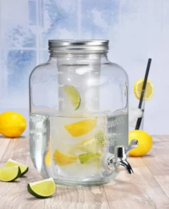 Getränkespender, Rund Aus Glas 3L -Küchenbedarf Laden 38ad99e18ff6e75d8f89149a7a7a58fd