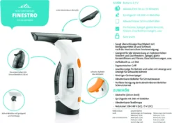 ETA FINESTRO Dampf Fensterreiniger ETA32629000, Fensterreiniger Finestro Für Fenster, Dachfenster, Spiegel, Keramischen Belag, Pflaster Und Duschecken, Li-ion Akku -Küchenbedarf Laden 3c57a4fc4a1d7b7908426a3306863196