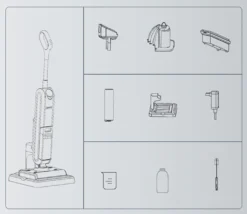 Uwant X100 Tragbarer Kabelloser All-in-One-Nass-Trocken-Staubsauger Für Mehrere Oberflächen Patentierte Doppelwalzenbürste Und Haarschneidegerät Selbstreinigende Intelligente Schmutzerkennung 600-ml-Wassertank 4000-mAh-Akku - Schwarz -Küchenbedarf Laden 3c9860d84e24f1b4e4b402232381aa40