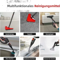Dampfreiniger, Multifunktions-Dampfreiniger 1500W 1,5L Wassertank, 4,87m Netzkabel, Mit 18 Zubehörteilen, Geeignet Für Fußböden, Autositze, Matratzen, Küchen, Badezimmer, Fenster, Teppiche Usw -Küchenbedarf Laden 3c9c7ec14a405756867e4aa005771700