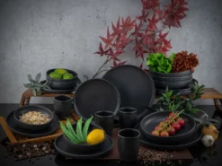 CreaTable 22978 Kombiservice Uno BLACK Für 4 Personen, Steinzeug, Schwarz (1 Set, 16-teilig) 16 CreaTable 22978 Kombiservice Uno BLACK Für 4 Personen, Steinzeug, Schwarz (1 Set, 16-teilig) -Küchenbedarf Laden 3ce8d77569b7ca9d7a4f079e1a28fff7