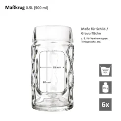 6er Set Maßkrug 0,5L Geeicht Halber Liter Bierkrug Bierglas Perfekt Geeignet Für Gastronomie 17 6er Set Maßkrug 0,5L Geeicht Halber Liter Bierkrug Bierglas Perfekt Geeignet Für Gastronomie -Küchenbedarf Laden 3da49adcc7eb0c80c0ea82c338880c1d