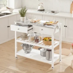 SoBuy® Küchenwagen Flurschrank Sideboard Beistelltisch Konsolentisch FKW47-W -Küchenbedarf Laden 3fae4089698d3463f7a2205ef57dcebe