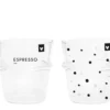 Bastion Collections 2er Set Espresso Trink Glas Gläser BC Herz Punkte Schwarz 1 Bastion Collections 2er Set Espresso Trink Glas Gläser BC Herz Punkte Schwarz -Küchenbedarf Laden 41bd081111d886a255e2fb14d219749f