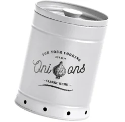 Zeller Present Vorratsdose Zwiebel Metall Ø 13,7 Cm H 18,4 Cm, Grau -Küchenbedarf Laden 42b521795478e67608baeea288a44acf