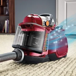 AEG Bodenstaubsauger LX7-2-CR-A Beutellos 650 Watt 72 DB Allergy Plus Filter Rot -Küchenbedarf Laden 44d6864a5ad3f327be627273e87d08bc