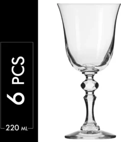 KROSNO Krista Kleine Rotweingläser, 6er-Set, 220 Ml -Küchenbedarf Laden 455e5d47cd8fce3610e951a2c2332008