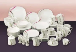 Kombiservice 62 Tlg. Fashion, Eckige Form