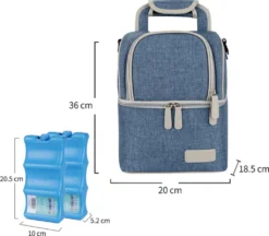 Muttermilch-Kühltasche Mit Kühlakkus, Doppellagig, Passend Für 3 Flaschen, Bis Zu 255 Ml, Für Stillen, Muttermilch, Pumpbeutel, Rucksack ,Denim Blue 15 Muttermilch-Kühltasche Mit Kühlakkus, Doppellagig, Passend Für 3 Flaschen, Bis Zu 255 Ml, Für Stillen, Muttermilch, Pumpbeutel, Rucksack ,Denim Blue -Küchenbedarf Laden 459a6d9ff1cf461527c1124e71f641ab