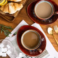 Vancasso Kaffeeservice »STARRY« 8-tlg Steinzeug Kaffeeset Mit Kaffeetasse, Untertasse -Küchenbedarf Laden 45b2489dfce232c8f7911f1dcdc36e49