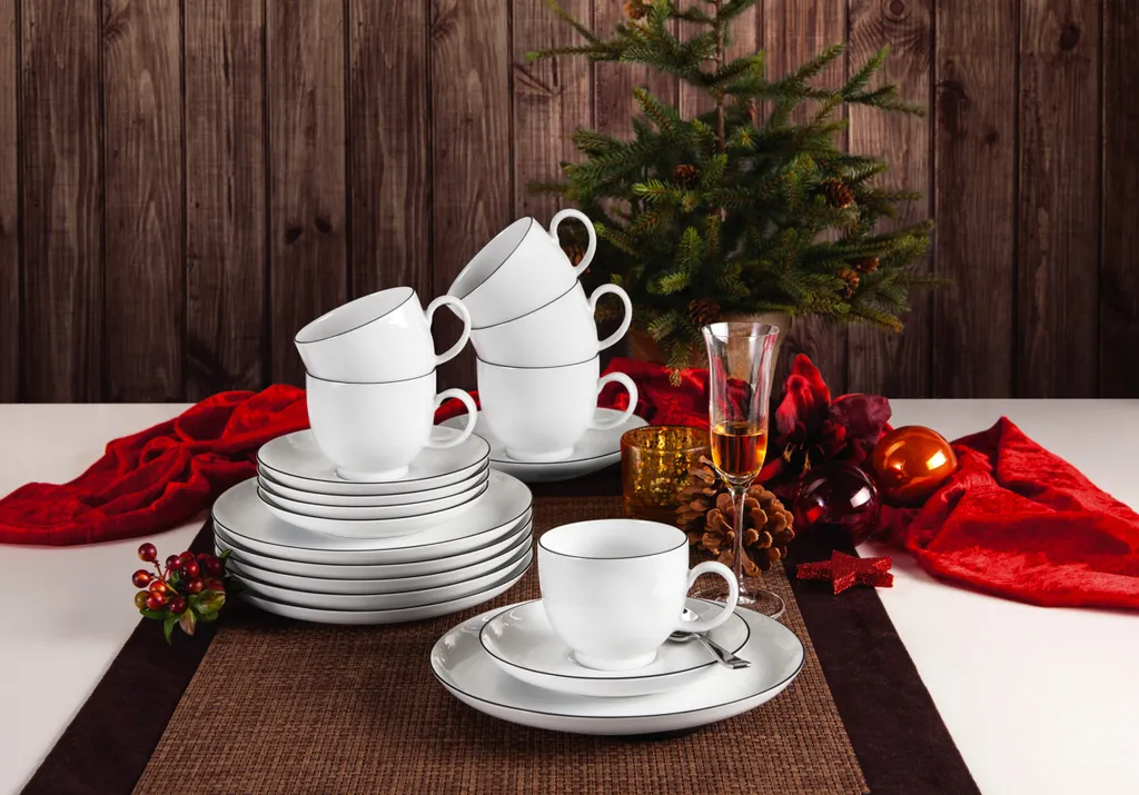 Seltmann Weiden Kaffeeservice Lido Schwarz Mit Farbrand Zeitlos 5 Seltmann Weiden Kaffeeservice Lido Schwarz Mit Farbrand Zeitlos – Bild 3