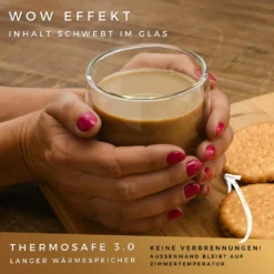 Felino® Latte Macchiato Gläser Doppelwandige Thermogläser Set [6 Stück] [350 Ml] Glas Tassen Groß Für Cappuccino, Kaffee, Espresso -Küchenbedarf Laden 46669e6f0505fdc646fb70141570f4f4