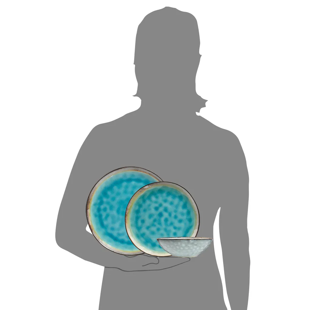 Sänger SÄNGER Steingut Geschirrset Capri, Tafelservice 12 Teilig Für 4 Personen 6 Sänger SÄNGER Steingut Geschirrset Capri, Tafelservice 12 Teilig Für 4 Personen – Bild 4