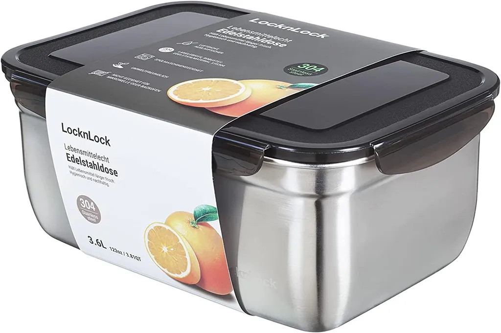 Lock & Lock LocknLock Stainless Steel Container 3,60L 265 X 185 X 110 Mm STS827M 3 Lock & Lock LocknLock Stainless Steel Container 3,60L 265 X 185 X 110 Mm STS827M