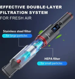 Akku Handstaubsauger, Handsauger Kabellos 13000Pa/100W Tragbar Autostaubsauger Mit Ladestation,für Auto Zuhause Tierhaare,Leichtgewicht Ab 500gr(Schwarz) -Küchenbedarf Laden 47e1f40a0fa92ce9463f528e4bf49ff3