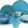 CreaTable 20157 Kombiservice Nature Collection Aqua Für 4 Personen, Steinzeug, Aqua (1 Set, 16-teilig) -Küchenbedarf Laden 484fdac582c6f35cac5451de2b98494c