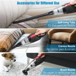 120W Akku Handstaubsauger Von AUDEW In Schwarz/Rot -Küchenbedarf Laden 4919e7dff67515a2a4c7f7b422da6a34