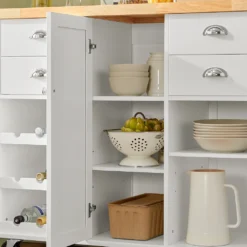 SoBuy KNL03-WN Küchenwagen Kücheninsel Mit 1 Handtuchhalter Küchenschrank Rollwagen Sideboard Auf Rollen Küchentrolley Servierwagen Mit Flaschenablagen Und Schublade BHT Ca.: 107x93x45cm 16 SoBuy KNL03-WN Küchenwagen Kücheninsel Mit 1 Handtuchhalter Küchenschrank Rollwagen Sideboard Auf Rollen Küchentrolley Servierwagen Mit Flaschenablagen Und Schublade BHT Ca.: 107x93x45cm -Küchenbedarf Laden 499708e09d46423f174f1b039bc9cf8e