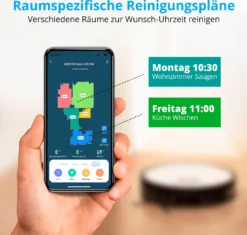 MEDION Saugroboter Mit Absaugstation Und Wischfunktion X20 SW+ (Lasernavigation, Starke 3000Pa Saugkraft, Alexa 2in1 Roboterstaubsauger, Präzise Kartenerstellung, Go & No Go Bereiche, Mehrere Etagen) -Küchenbedarf Laden 4abd839fd8237d0f7d4b60abe8f9c34c