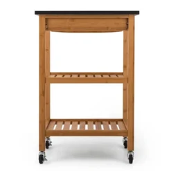 Klarstein Tennessee Servierwagen - Küchenwagen , Rollwagen , 3 Etagen , 2 Ablageflächen , Herausnehmbare Schublade , Schwarze Granitarbeitsfläche , Sichere Feststellbremsen , Bambusholz , Braun 18 Klarstein Tennessee Servierwagen - Küchenwagen , Rollwagen , 3 Etagen , 2 Ablageflächen , Herausnehmbare Schublade , Schwarze Granitarbeitsfläche , Sichere Feststellbremsen , Bambusholz , Braun -Küchenbedarf Laden 4b4a2d80425d4cbb0fcabfdf2f70ab3e