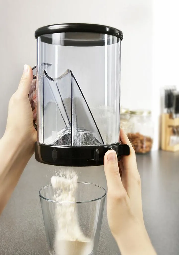 GSD Kaffeedosierer DOSO, Kunststoff, ø 12 Cm, Höhe 19 Cm, Schwarz/klar 5 GSD Kaffeedosierer DOSO, Kunststoff, ø 12 Cm, Höhe 19 Cm, Schwarz/klar – Bild 3