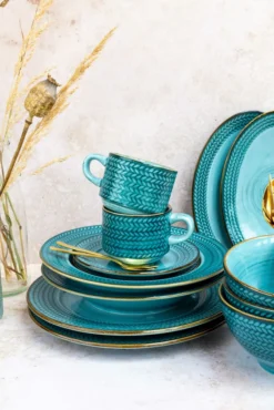 Mäser 931944 Tafelservice Prospero Für 4 Personen, Porzellan, Blau (1 Set, 8-teilig) -Küchenbedarf Laden 4f5c97e927c9fe40823406e75a2e2dd5 1