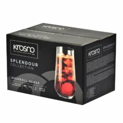 KROSNO Splendour Longdrinkgläser, 6er-Set, 480 Ml -Küchenbedarf Laden 4fc33a62e55700ba910842c4479d5361