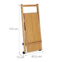 Relaxdays Küchenwagen Bambus Mit 2 Ablagen -Küchenbedarf Laden 503c15484d5ddb6efea2ed4406b30db7