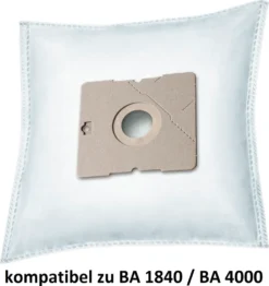5x Rs-products Stausbaugerbeutel Passend Für BASE BA 1840 Und BA 4000 I BA1840 Und BA4000 Und Menalux 1840 Und 4000