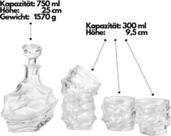 Echos Whiskyset | Whiskygläser | 7-Teiliges Whiskeyset | Geschenkset -Küchenbedarf Laden 50fdc7323cd8522481c97c8abfdb0f84
