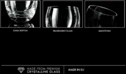 KROSNO Elite Whiskygläser, 6er-Set, 300 Ml -Küchenbedarf Laden 5152f7d84958a700b8b732737c854344