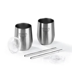 W:O:A Getränkebecher Inkl. Trinkhalm - 2er-Set - 350 Ml -Küchenbedarf Laden 518c839c27d6f76387cb63ce645255cf