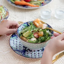 Vancasso Tafelservice Porzellan, JASMIN 16 Teiliges Essgeschirr Kombiservice, Handbemaltes Geschirrset Für 4 Personen, Böhmischer Stil -Küchenbedarf Laden 519ca5d915f9d59155365dddd4d19cb7