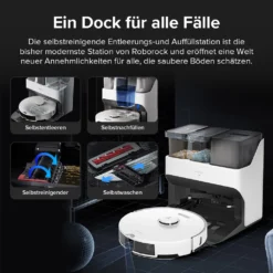 Roborock S7 Pro Ultra 5100Pa Staubsauger Roboter Mit Selbstwaschend/Selbstnachfüllend/Selbstentleerend/Selbstreinigend Dock,(Upgrade Von Roborock S7,VS S7 Maxv Ultra) -Küchenbedarf Laden 51da673cf92d02cc85c5632e36c7139b