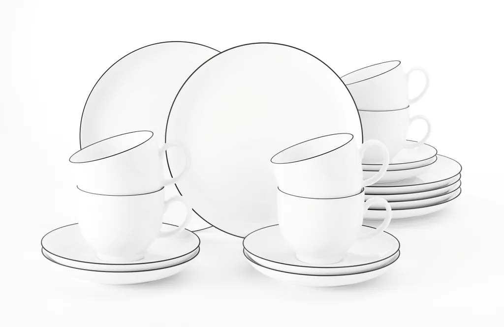 Seltmann Weiden Kaffeeservice Lido Schwarz Mit Farbrand Zeitlos 17 Seltmann Weiden Kaffeeservice Lido Schwarz Mit Farbrand Zeitlos – Bild 15