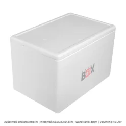 Styroporbox 61W | Wand: 3,0cm | Volumen: 61,5L | Innenmaß:53x33x34cm | Weiß Isolierbox Thermobox Kühlbox Warmhaltebox 16 Styroporbox 61W | Wand: 3,0cm | Volumen: 61,5L | Innenmaß:53x33x34cm | Weiß Isolierbox Thermobox Kühlbox Warmhaltebox -Küchenbedarf Laden 54c30c61f6291faf5b62c5a6c22598f8