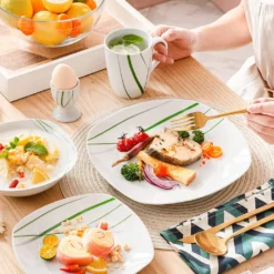 VEWEET Porzellan Tafelservice 'Aviva' 100-teilig Set, Kombiservice Mit Dessertteller, Speiseteller, Suppenteller, Müslischalen, Kaffeebecher, Kaffeetassen Set, Eierbecher, Milch- Und Zuckerset 13 VEWEET Porzellan Tafelservice 'Aviva' 100-teilig Set, Kombiservice Mit Dessertteller, Speiseteller, Suppenteller, Müslischalen, Kaffeebecher, Kaffeetassen Set, Eierbecher, Milch- Und Zuckerset -Küchenbedarf Laden 552a9ea1fe318035c3cc83d708df5011