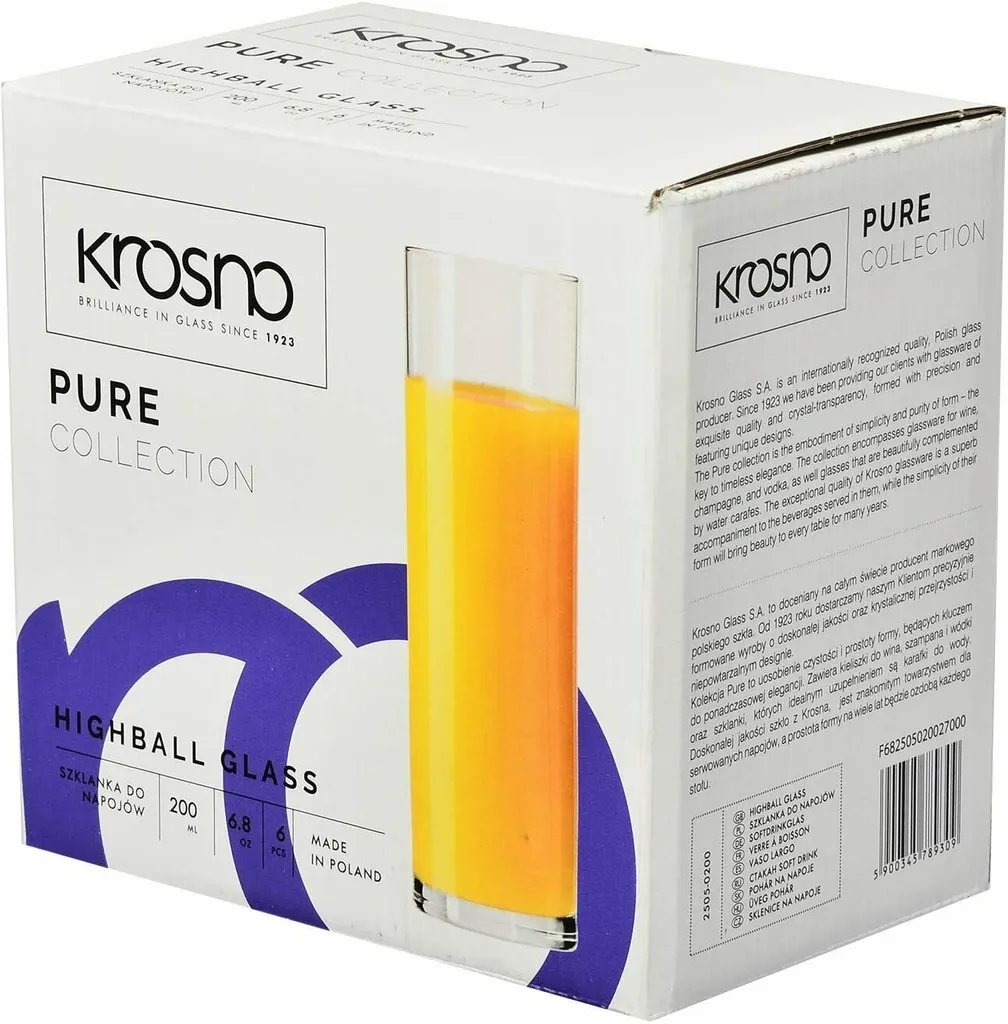 KROSNO Hohe Wassergläser, 6er-Set, 200 Ml 13 KROSNO Hohe Wassergläser, 6er-Set, 200 Ml – Bild 11