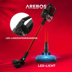AREBOS Akku Staubsauger, 2-in-1 Hand- Und Bodenstaubsauger, 2 Leistungsstarke Saugmodi, Beutellos, Kabellos Bis Zu 55 Minuten, Mit Wandladestation, Weiß 16 AREBOS Akku Staubsauger, 2-in-1 Hand- Und Bodenstaubsauger, 2 Leistungsstarke Saugmodi, Beutellos, Kabellos Bis Zu 55 Minuten, Mit Wandladestation, Weiß -Küchenbedarf Laden 56044574ff599f893f3ed5194cd88a17