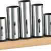 Esmeyer Besteckhalter PIPES Mit 5 Halterungen Aus Edelstahl 18/8 Und Gummibaumholz , 610-217