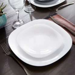 Tafelservice Carine Neo Weiß 18-teilig LUMINARC Essservice Tafelgeschirr Teller -Küchenbedarf Laden 5905b61852278c493783b854dd0a8762