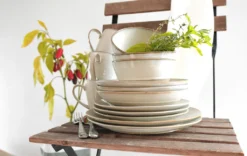 Mäser 931371 Nottingham Vintage Tafel-Service Für 4 Personen Mit Speiseteller Und Suppenteller Im Retro-Look, Steinzeug, Beige, 8-teilig (1 Set) -Küchenbedarf Laden 5a0c73e917fa9becb3d4af77cb671194