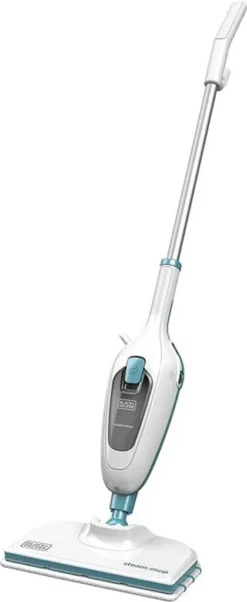 Black & Decker Black+Decker FSM13E1 Dampfbesen Steam Mop, Basic (Dampfreiniger Für Hygienische, Gründliche Sauberkeit, Abnehmbarer Stiel, Einfache Bedienbarkeit, Inkl. 1 Mikrofaser-Pad), 1300 W -Küchenbedarf Laden 5aa5a40c9b8014d9366820bf34b4580a